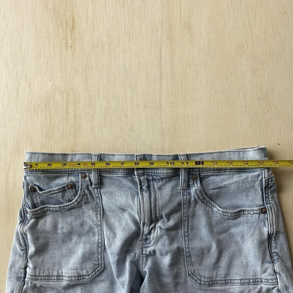 American Eagle Outfitters Shorts Womens M 32W Blue Easy Shortie Cutoff Stretch